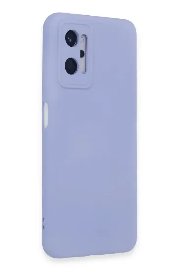 Newface Realme 9i 4G Kılıf Nano içi Kadife Silikon - Lila resmi