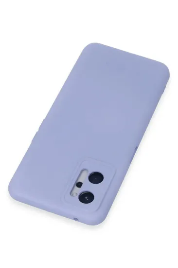 Newface Realme 9i 4G Kılıf Nano içi Kadife Silikon - Lila resmi