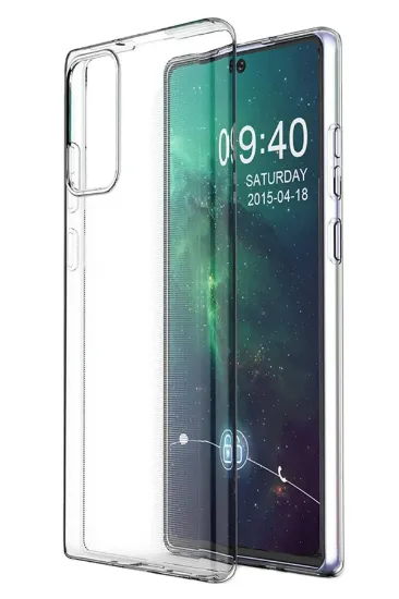 Newface Samsung Galaxy Note 20 Kılıf Lüx Şeffaf Silikon resmi