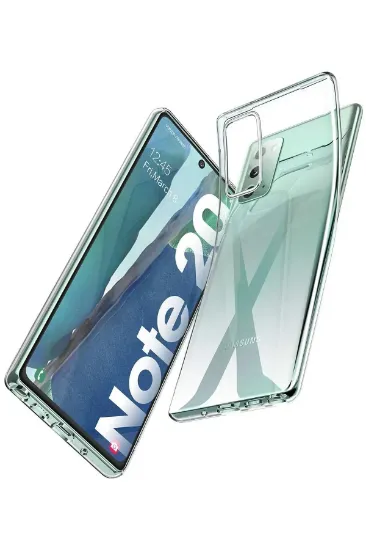 Newface Samsung Galaxy Note 20 Kılıf Lüx Şeffaf Silikon resmi