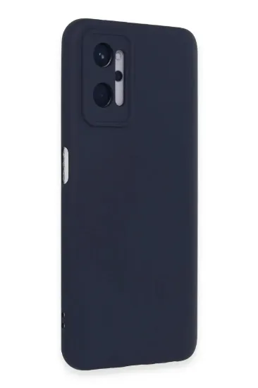 Newface Realme 9i 4G Kılıf Nano içi Kadife Silikon - Lacivert resmi