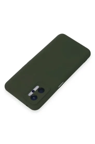 Newface Realme 9i 4G Kılıf Nano içi Kadife Silikon - Koyu Yeşil resmi