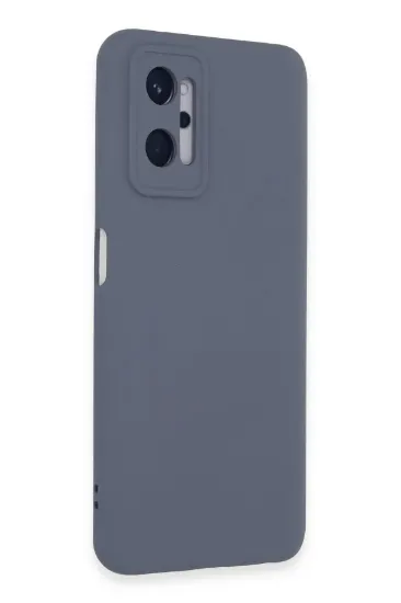 Newface Realme 9i 4G Kılıf Nano içi Kadife Silikon - Gri resmi