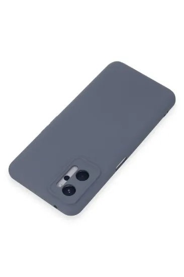 Newface Realme 9i 4G Kılıf Nano içi Kadife Silikon - Gri resmi