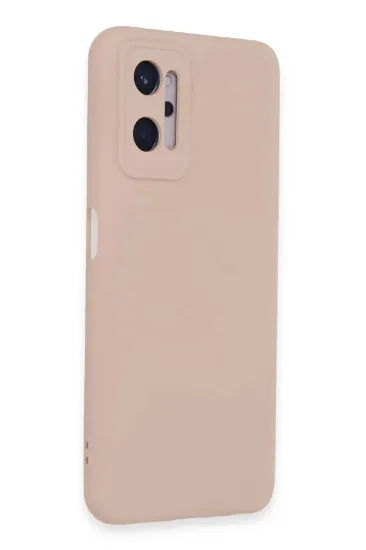 Newface Realme 9i 4G Kılıf Nano içi Kadife Silikon - Pudra resmi