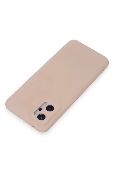 Newface Realme 9i 4G Kılıf Nano içi Kadife Silikon - Pudra resmi