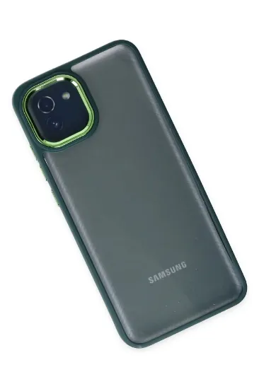 Newface Samsung Galaxy A03 Kılıf Dora Kapak - Haki Yeşil resmi