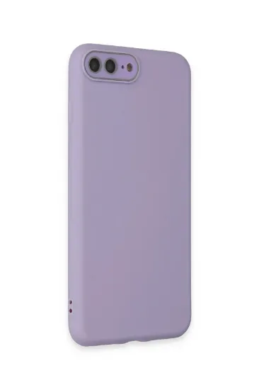 Newface iPhone 7 Plus Kılıf Lansman Glass Kapak - Lila resmi