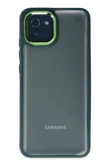 Newface Samsung Galaxy A03 Kılıf Dora Kapak - Haki Yeşil resmi
