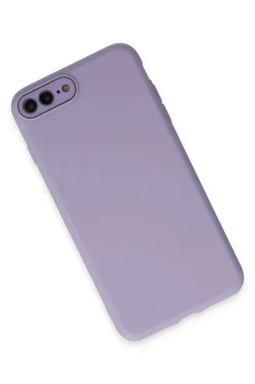 Newface iPhone 7 Plus Kılıf Lansman Glass Kapak - Lila resmi