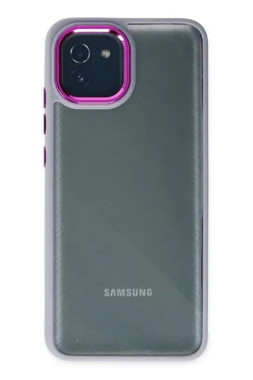 Newface Samsung Galaxy A03 Kılıf Dora Kapak - Lila resmi