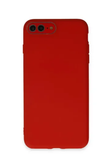 Newface iPhone 7 Plus Kılıf Lansman Glass Kapak - Kırmızı resmi