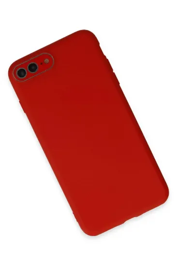 Newface iPhone 7 Plus Kılıf Lansman Glass Kapak - Kırmızı resmi