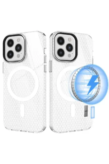 Newface iPhone 12 Pro Max Kılıf Beta Magneticsafe Silikon - Şeffaf resmi