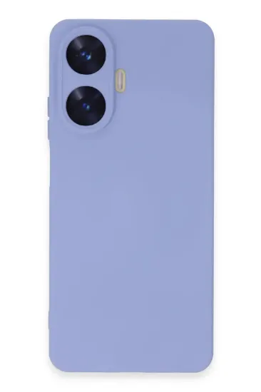 Newface Realme C55 Kılıf Nano içi Kadife Silikon - Lila resmi