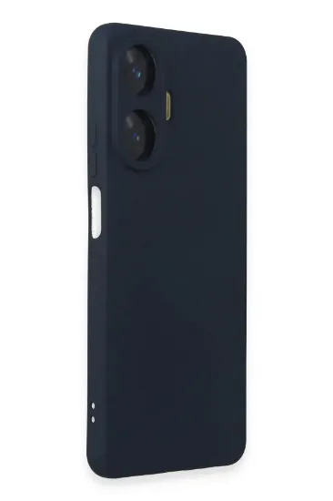 Newface Realme C55 Kılıf Nano içi Kadife Silikon - Lacivert resmi