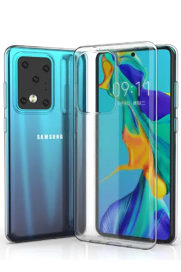 Newface Samsung Galaxy S20 Ultra Kılıf Lüx Şeffaf Silikon resmi