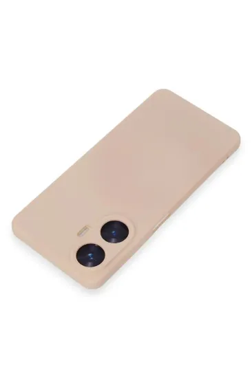 Newface Realme C55 Kılıf Nano içi Kadife Silikon - Pudra resmi