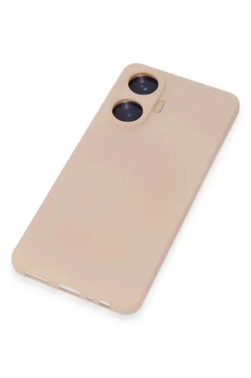 Newface Realme C55 Kılıf Nano içi Kadife Silikon - Pudra resmi