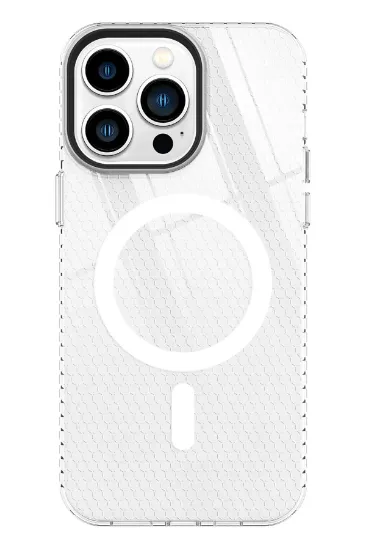 Newface iPhone 13 Pro Kılıf Beta Magneticsafe Silikon - Şeffaf resmi