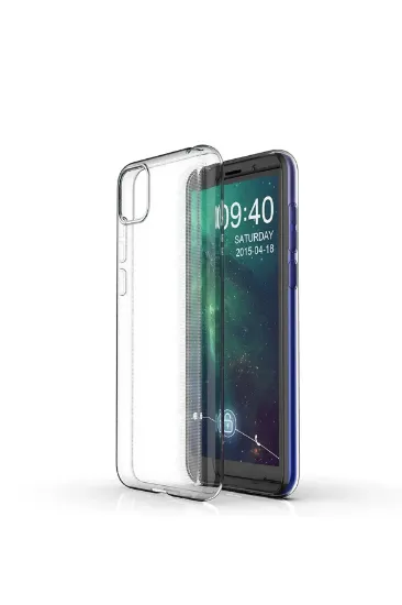Newface Huawei Y5P Kılıf Lüx Şeffaf Silikon - Şeffaf resmi