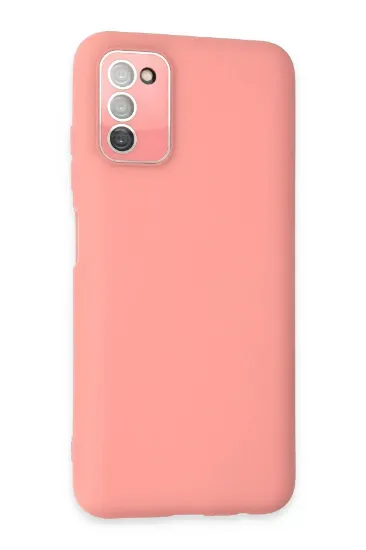 Newface Samsung Galaxy A03S Kılıf Lansman Glass Kapak - Pembe resmi