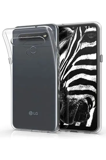 Newface LG K41S Kılıf Lüx Şeffaf Silikon - Şeffaf resmi