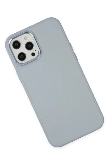 Newface iPhone 12 Pro Max Kılıf Asya Deri Silikon - Sierra Blue resmi