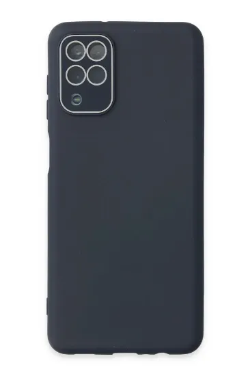 Newface Samsung Galaxy A22 Kılıf Lansman Glass Kapak - Lacivert resmi
