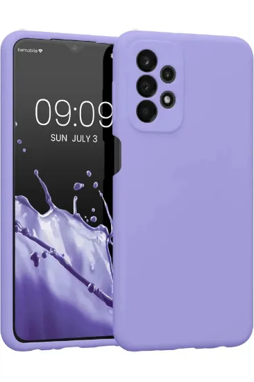 Newface Samsung Galaxy A23 4G Kılıf First Silikon - Lila resmi