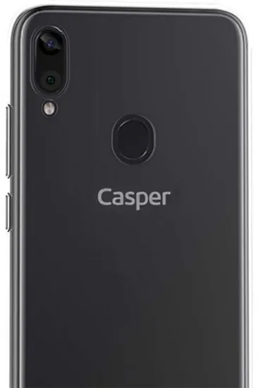 Newface Casper Via E3 Kılıf Lüx Şeffaf Silikon - Şeffaf resmi