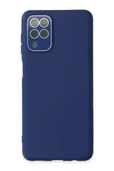 Newface Samsung Galaxy A22 Kılıf Lansman Glass Kapak - Sky Blue resmi
