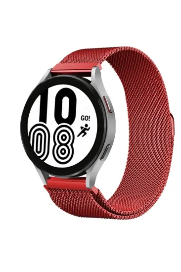 Newface Watch 20mm Metal Mıknatıslı Kordon - Kırmızı resmi