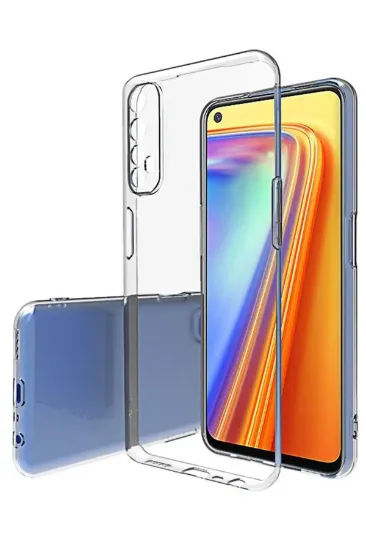 Newface Realme 7 Pro Kılıf Lüx Şeffaf Silikon - Şeffaf resmi
