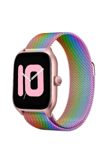Newface Watch 20mm Metal Mıknatıslı Kordon - Gökkuşağı resmi