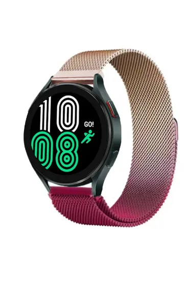 Newface Watch 20mm Metal Mıknatıslı Kordon - Mor-Rose resmi