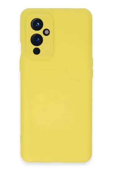 Newface One Plus 9 Kılıf Nano içi Kadife Silikon - Sarı resmi