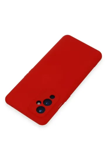 Newface One Plus 9 Kılıf Nano içi Kadife Silikon - Kırmızı resmi