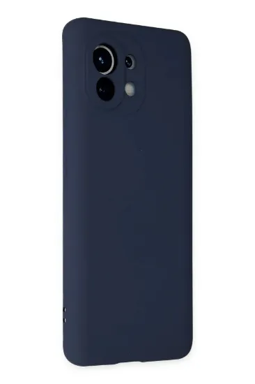 Newface Xiaomi Mi 11 Kılıf Nano içi Kadife Silikon - Lacivert resmi