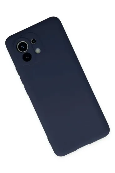 Newface Xiaomi Mi 11 Kılıf Nano içi Kadife Silikon - Lacivert resmi