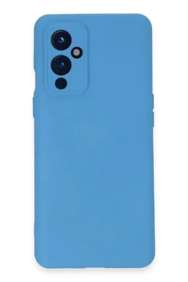 Newface One Plus 9 Kılıf Nano içi Kadife Silikon - Mavi resmi