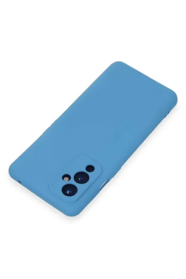 Newface One Plus 9 Kılıf Nano içi Kadife Silikon - Mavi resmi