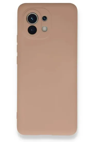 Newface Xiaomi Mi 11 Kılıf Nano içi Kadife Silikon - Pudra resmi
