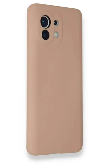 Newface Xiaomi Mi 11 Kılıf Nano içi Kadife Silikon - Pudra resmi