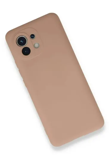 Newface Xiaomi Mi 11 Kılıf Nano içi Kadife Silikon - Pudra resmi