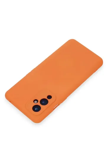 Newface One Plus 9 Kılıf Nano içi Kadife Silikon - Turuncu resmi