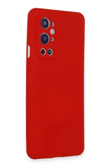 Newface One Plus 9 Pro Kılıf Nano içi Kadife Silikon - Kırmızı resmi