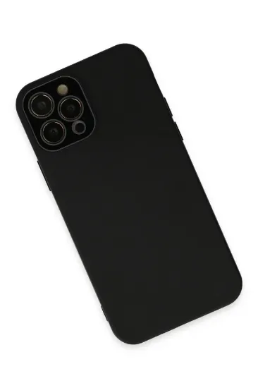 Newface iPhone 12 Pro Kılıf Lansman Glass Kapak - Siyah resmi