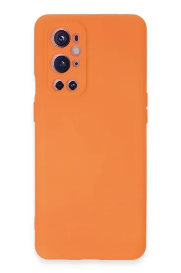 Newface One Plus 9 Pro Kılıf Nano içi Kadife Silikon - Turuncu resmi