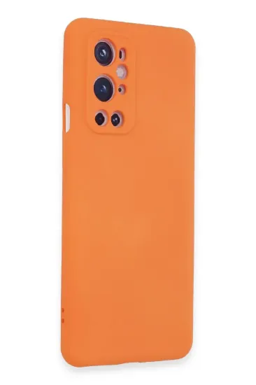 Newface One Plus 9 Pro Kılıf Nano içi Kadife Silikon - Turuncu resmi